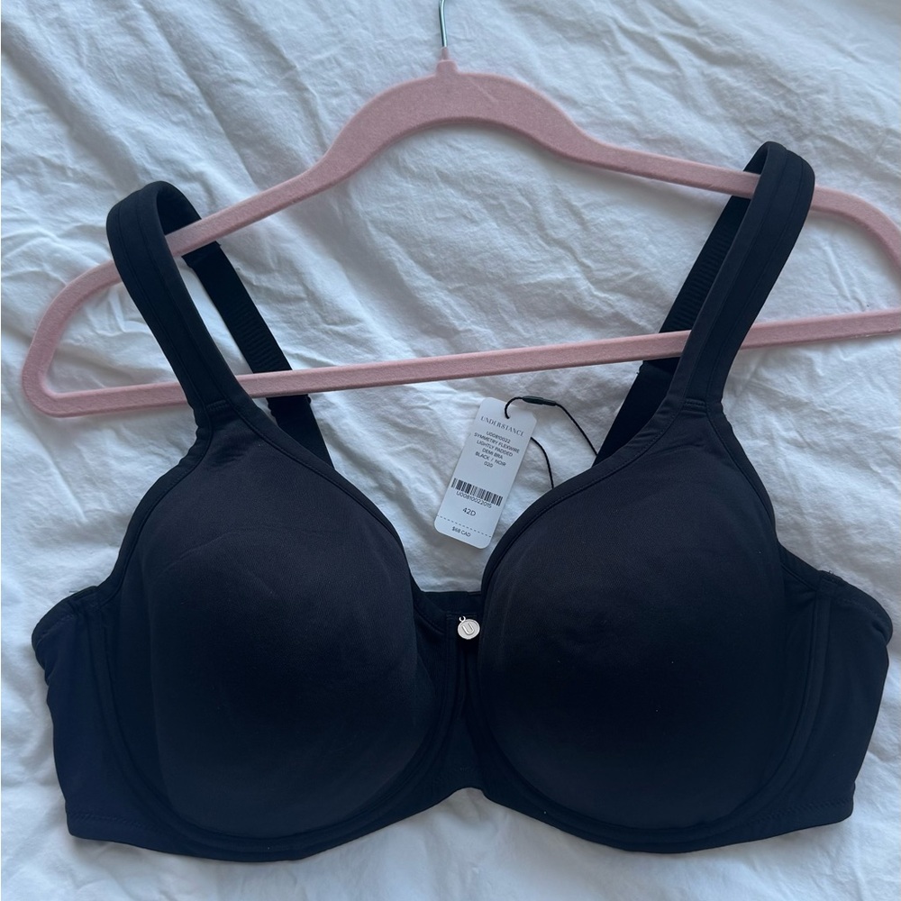 Elegant Black Full-Coverage Bra